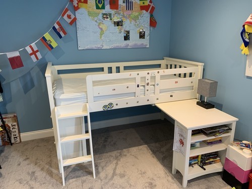 Mid sleeper bed with mattress - mid,