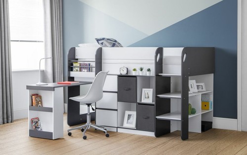 White and grey midsleeper - grey,