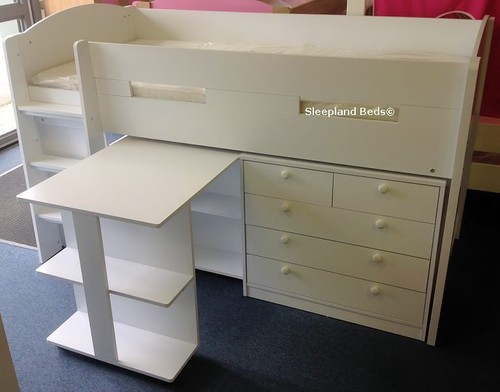 Childrens midsleeper bed with - midsleeper,