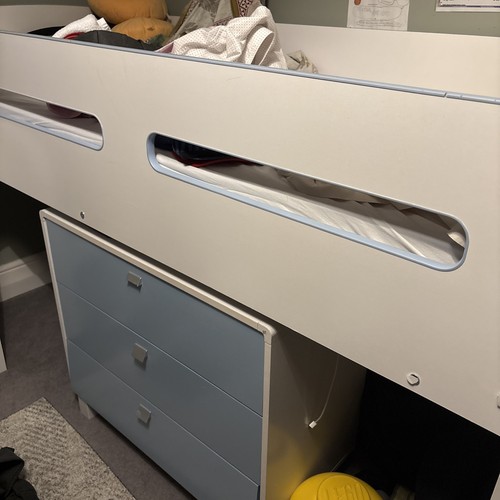 Mid sleeper bed with desk - mid,