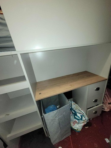 White mid sleeper cabin - white, mid-sleeper